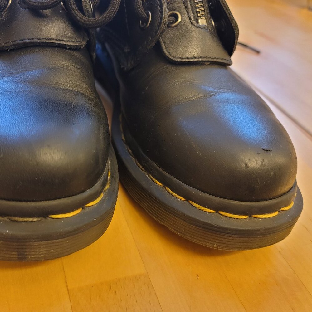 Dr. Martens - 1460 Women's Pascal Nappa Zipper Boots - Black - Leather - Size 6 - Picture 10 of 14